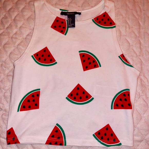 Forever 21 Watermelon Crop Top - Picture 4 of 4